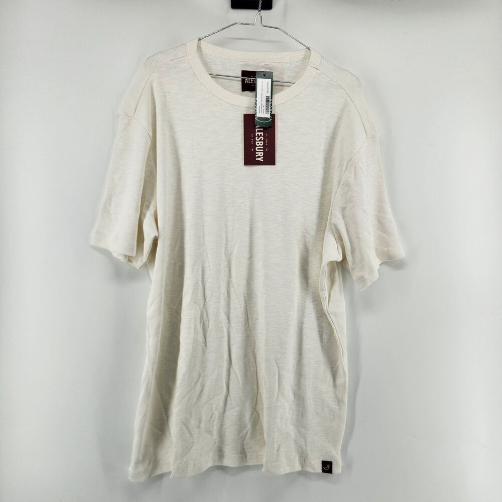 Alesbury Men's White XL Heavyweight Rib Perfect Layering Tee NWT - Picture 1 of 9